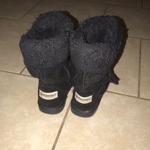 Black kids boots size 12